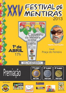 Cartaz Dia da Mentira