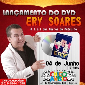 Ery Soares é o Tizil das Garras da Patrulha